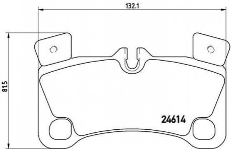 P85103 BREMBO Гальмівні колодки дискові