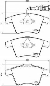 P85082 BREMBO Гальмівні колодки дискові