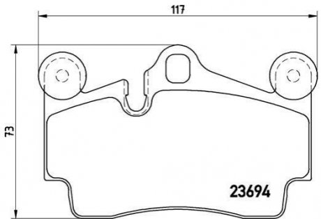 P85070 BREMBO Гальмівні колодки дискові