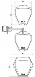 P85054 BREMBO Гальмівні колодки дискові