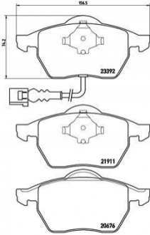 P85045 BREMBO Тормозные колодки дисковые