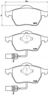 P85037 BREMBO Тормозные колодки дисковые