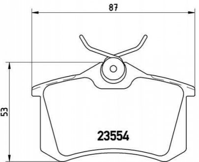 P85017 BREMBO Гальмівні колодки дискові