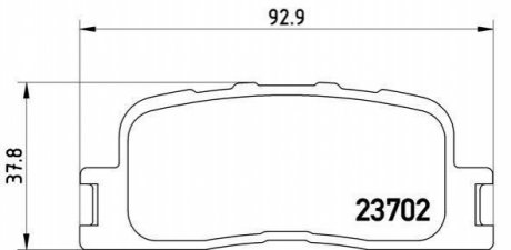 P83088 BREMBO Гальмівні колодки дискові