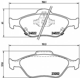 P83085 BREMBO Тормозные колодки дисковые