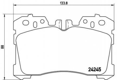 P83075 BREMBO Тормозные колодки дисковые