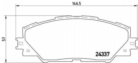 P83071 BREMBO Гальмівні колодки дискові