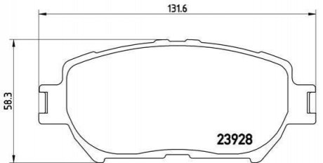 P83062 BREMBO Гальмівні колодки дискові