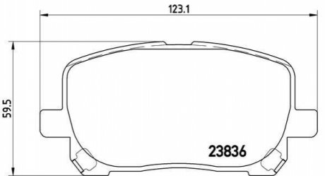 P83061 BREMBO Тормозные колодки дисковые