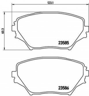 P83055 BREMBO Гальмівні колодки дискові