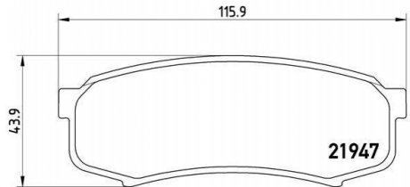 P83024 BREMBO Тормозные колодки дисковые