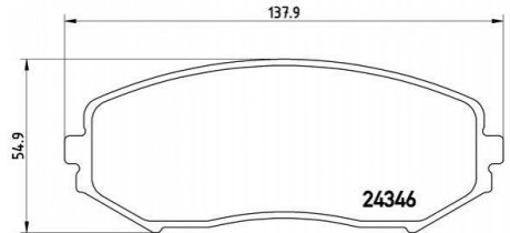 P79018 BREMBO Гальмівні колодки дискові