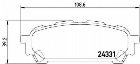 P78014 BREMBO Тормозные колодки дисковые