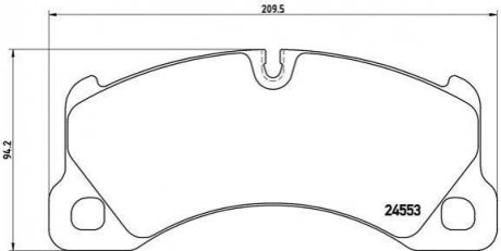 P65017 BREMBO Гальмівні колодки дискові