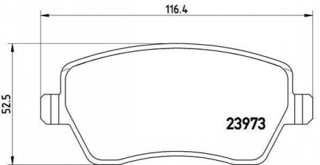 P68033 BREMBO Гальмівні колодки дискові