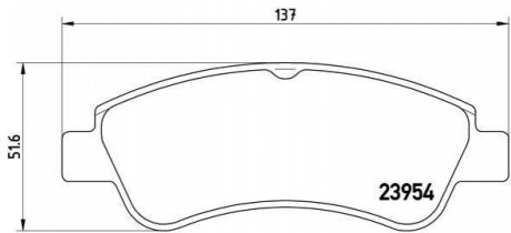 P61066 BREMBO Гальмівні колодки дискові