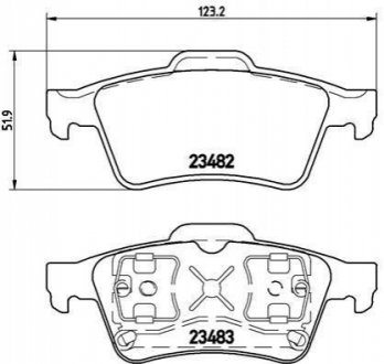 P59044 BREMBO Тормозные колодки дисковые