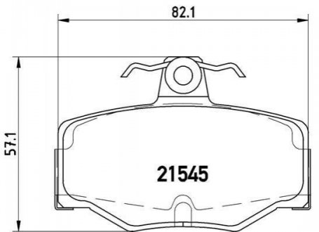 P56024 BREMBO Тормозные колодки дисковые