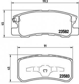 P54031 BREMBO Гальмівні колодки дискові