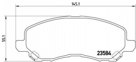 P54030 BREMBO Гальмівні колодки дискові