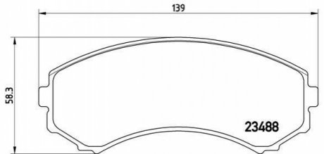 P54029 BREMBO Тормозные колодки дисковые