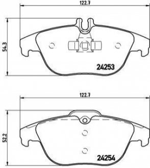 P50068 BREMBO Гальмівні колодки дискові