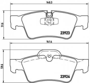 P50064 BREMBO Тормозные колодки дисковые