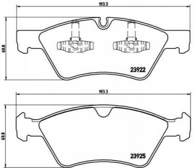 P50063 BREMBO Гальмівні колодки дискові