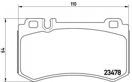 P50061 BREMBO Гальмівні колодки дискові