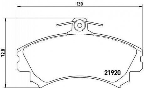 P50055 BREMBO Гальмівні колодки дискові