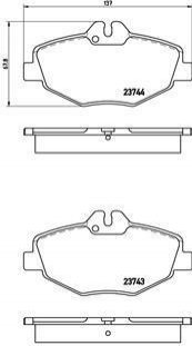 P50049 BREMBO Тормозные колодки дисковые