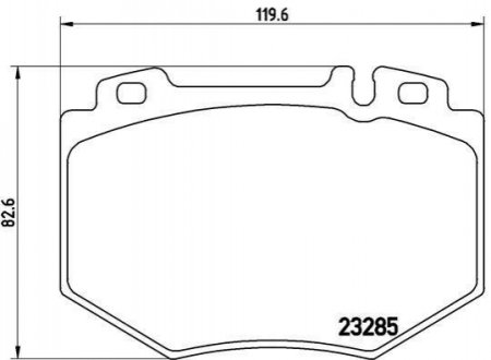 P50048 BREMBO Гальмівні колодки дискові