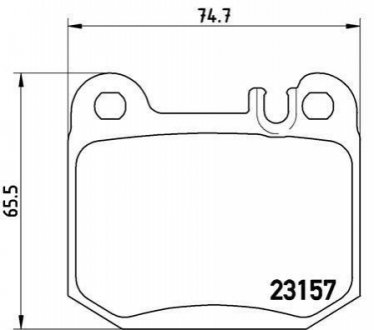 P50043 BREMBO Тормозные колодки дисковые