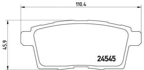 P49041 BREMBO Тормозные колодки дисковые