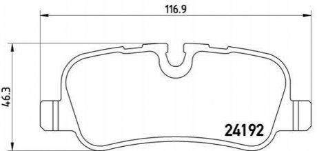 P44013 BREMBO Тормозные колодки дисковые