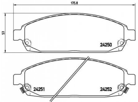 P37010 BREMBO Тормозные колодки дисковые