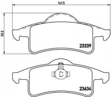 P37006 BREMBO Тормозные колодки дисковые