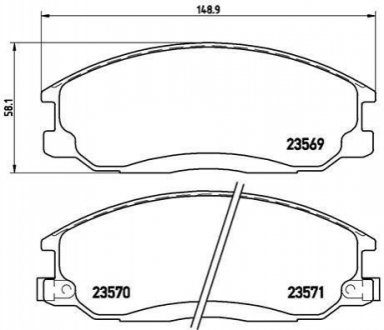 P30013 BREMBO Тормозные колодки дисковые