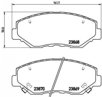 P28035 BREMBO Гальмівні колодки дискові