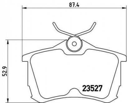 P28030 BREMBO Тормозные колодки дисковые