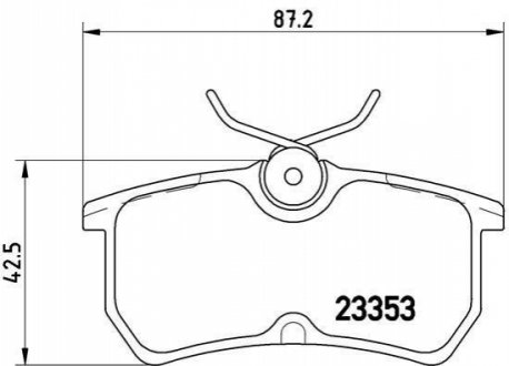 P24047 BREMBO Гальмівні колодки дискові