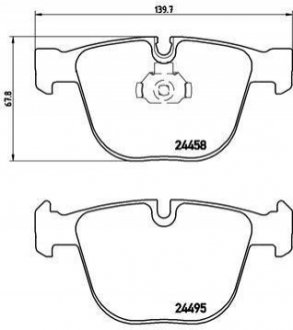 P06050 BREMBO Гальмівні колодки дискові