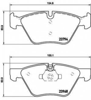 P06036 BREMBO Гальмівні колодки дискові