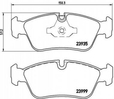 P06035 BREMBO Тормозные колодки дисковые