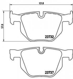 P06033 BREMBO Гальмівні колодки дискові