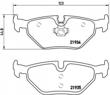 P06025 BREMBO Гальмівні колодки дискові