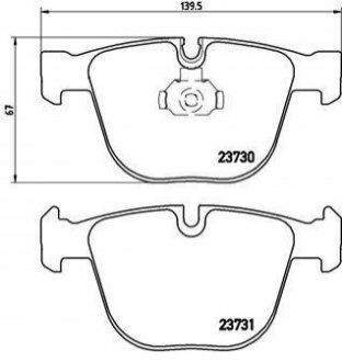 P06026 BREMBO Гальмівні колодки дискові