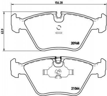 P06012 BREMBO Гальмівні колодки дискові