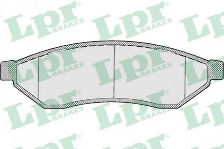 05P1198 LPR Гальмівні колодки дискові