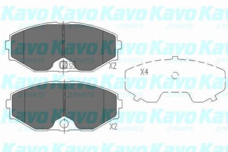 KBP-6553 KAVO Тормозные колодки дисковые